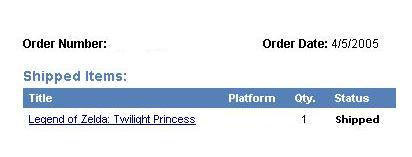 Twilight Princess Finally Shipped